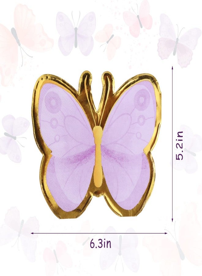 Crazy Night Butterfly Paper Napkins 50 Pack,Butterfly Beverage Napkins for Butterfly Birthday Party - Image 2